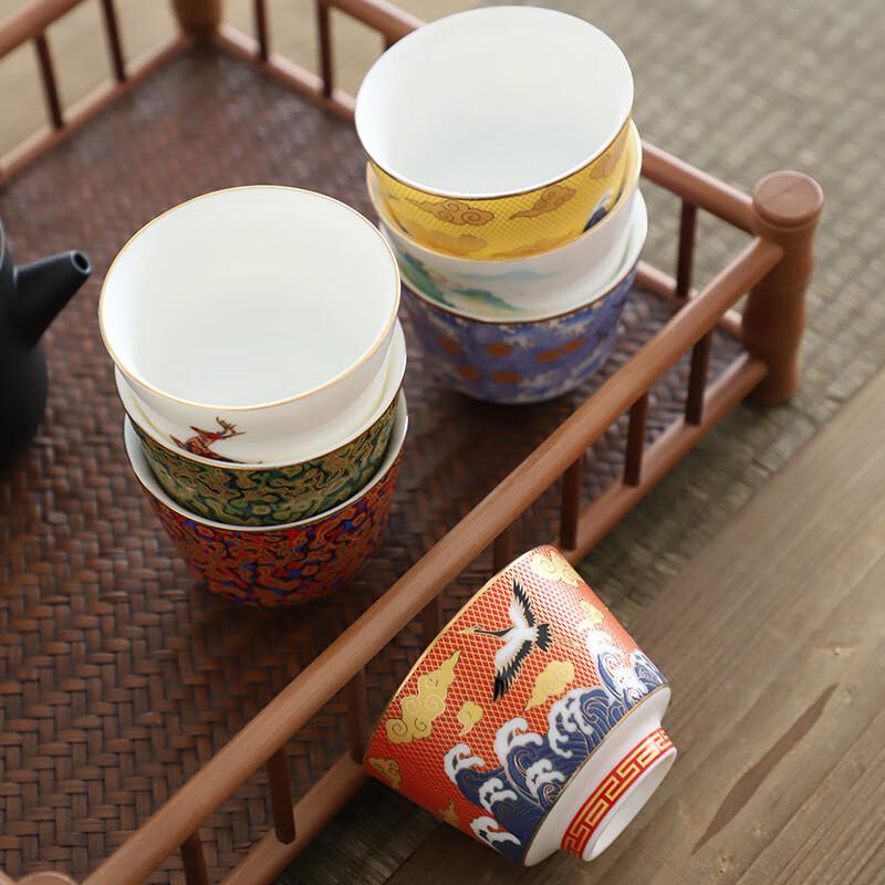 Chaxun Dehua Ceramic Teacup Gift Set