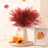 5Pcs/Set Fall Artificial Eucalyptus Fern Realistic Fake Flower Plants Halloween Thanksgiving Harvest Festival