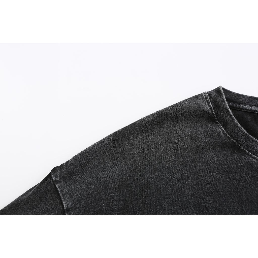 100% Cotton 230gsm Washed Old Craft Oversized T Shirt Big Size O-neck Oversized Men Tshirt Cool T-shirt Women Tee Shirts Tops