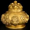 Chinese Pure Copper Treasure Pot Ornaments Five Way God of Wealth Treasure Pot Zhaocai Home Living Room Office Store Decorations