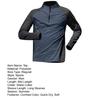 Men Sports T-shirt Half Zipper Stand Collar Contrast Color Long Sleeves Loose Casual Soft