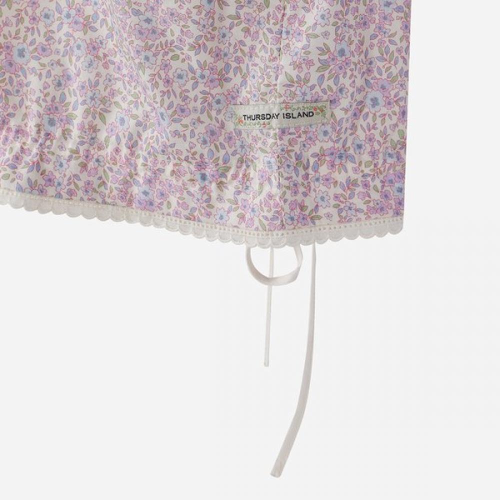 Thursday Island Women Flower Pattern String Blouse T264mbl252w