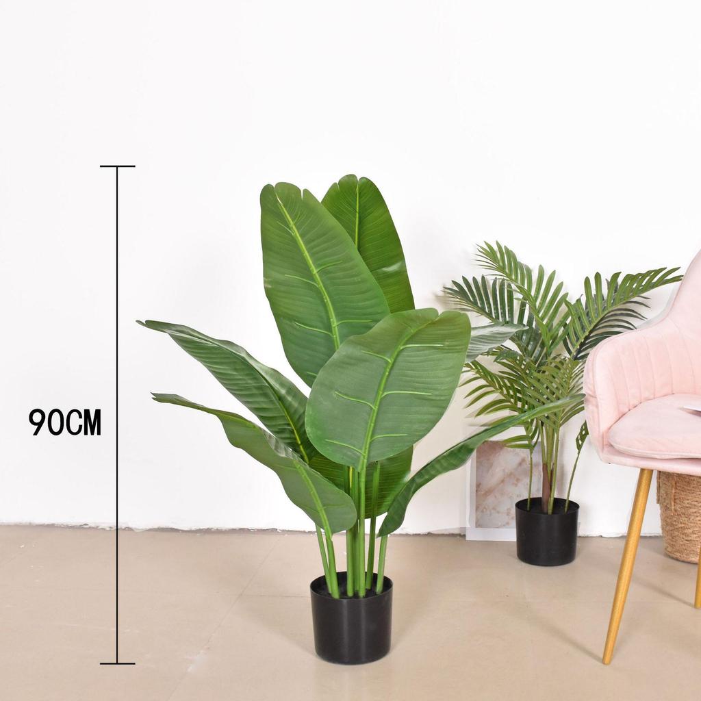 Растение искусственное в горшке Птица Рая в скандинавском стиле, Декор для дома, Пальма путешественника, Бонсай