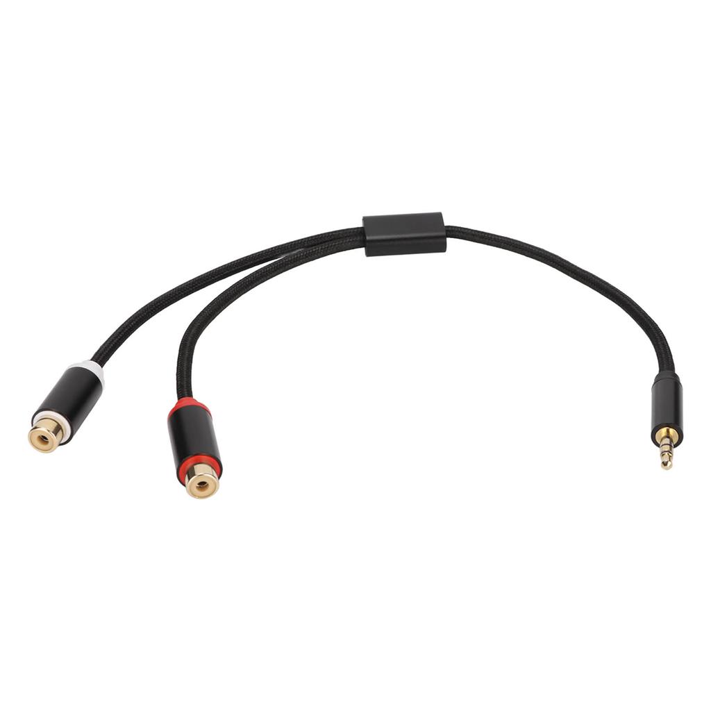 3,5 мм штекер на 2 RCA гнездо кабель HiFi позолоченный штекер 2-сторонняя передача стерео звук кабель Y