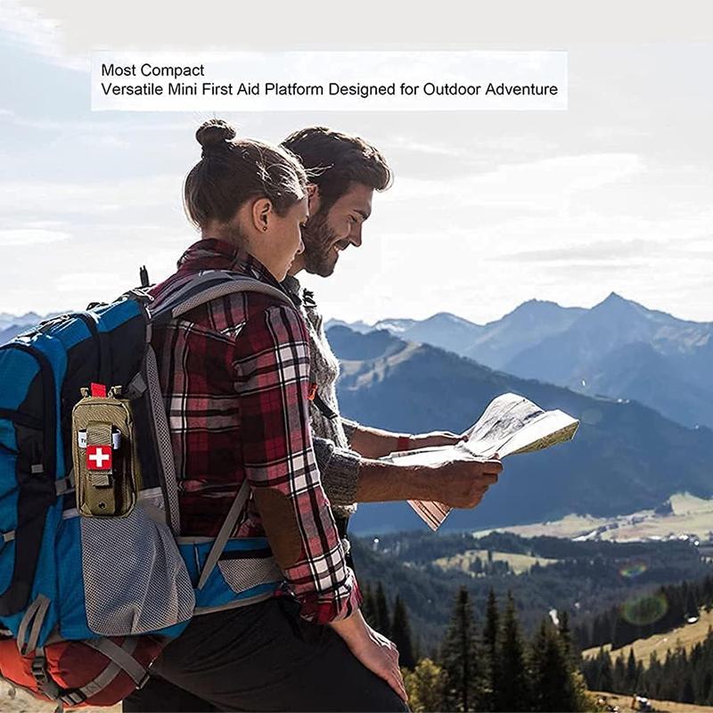 Аптечка первой помощи для выживания, со жгутом и сумкой для хранения, походные принадлежности для экстренных ситуаций на открытом воздухе, переносные медицинские сумки