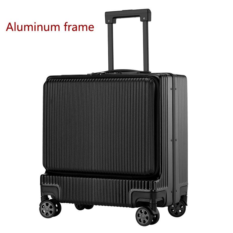 18-дюймовая ручная кладь на тележке, чемодан для деловых поездок на колесах, чемодан с сумкой для ноутбука, чемодан на колесиках с микро-USB