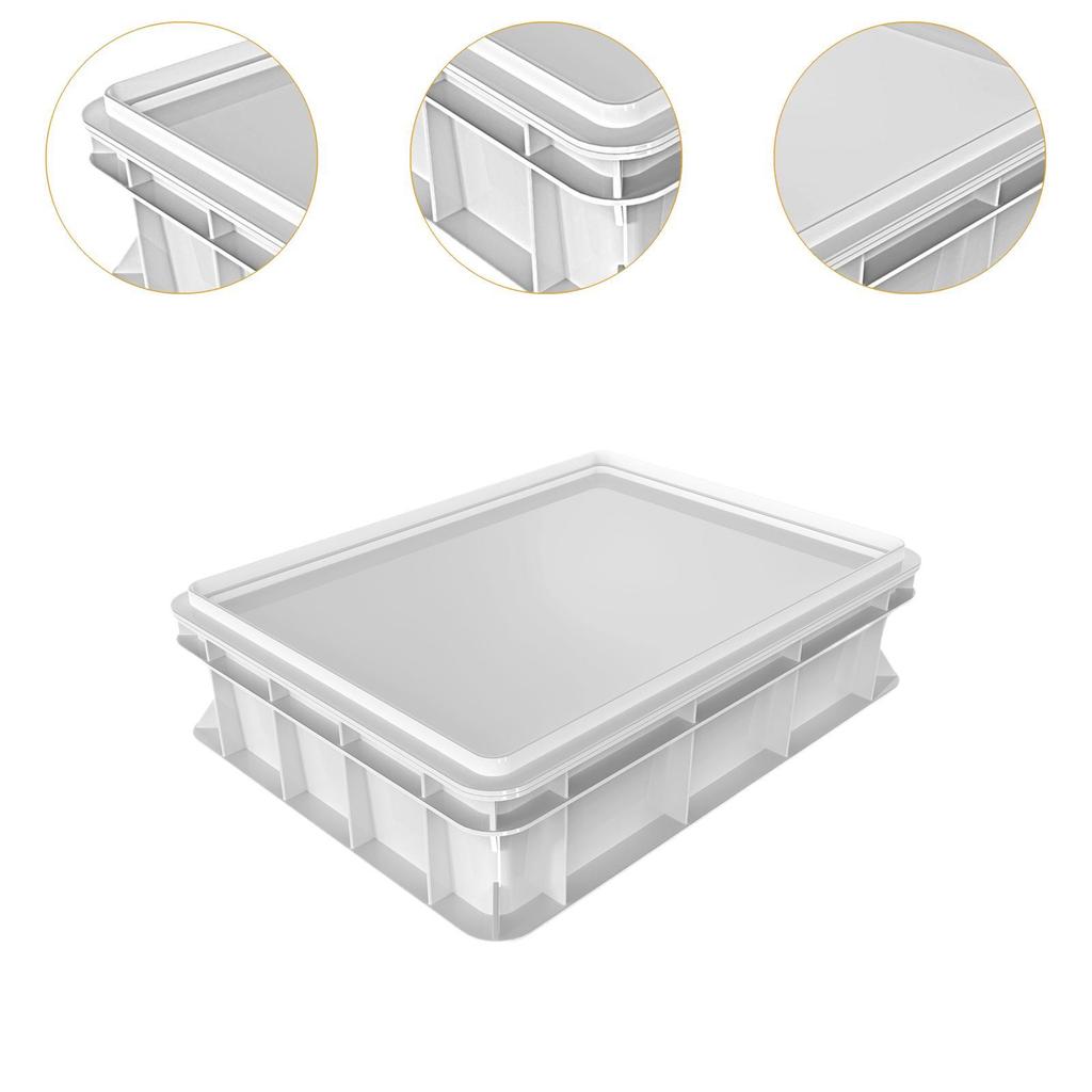 Dough Proofing Box Multiuse Large Capacity Stackable Square Food Box with Cover