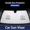 Thicken Strong UV Reflect Car Sun Visor Sunshade Front Glass Sunscreen For Toyota Prado Yaris Verso Fortuner Supra Corolla TRD