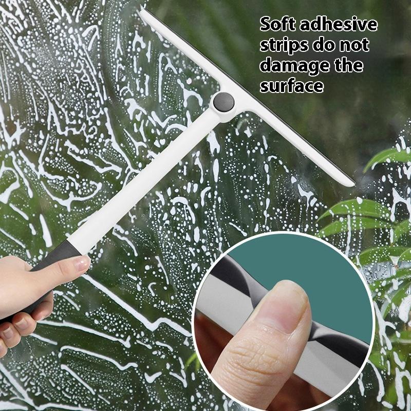 Вращающийся на 360 градусов скребок для душа, скребок для стеклоочистителей, скребок для очистки с силиконовым держателем, скребок для зеркала в ванной комнате, чистка