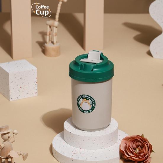 Термочашка 380/480 мл с крышкой, большая емкость, портативная вакуумная колба из нержавеющей стали 304 с изоляцией для кофе