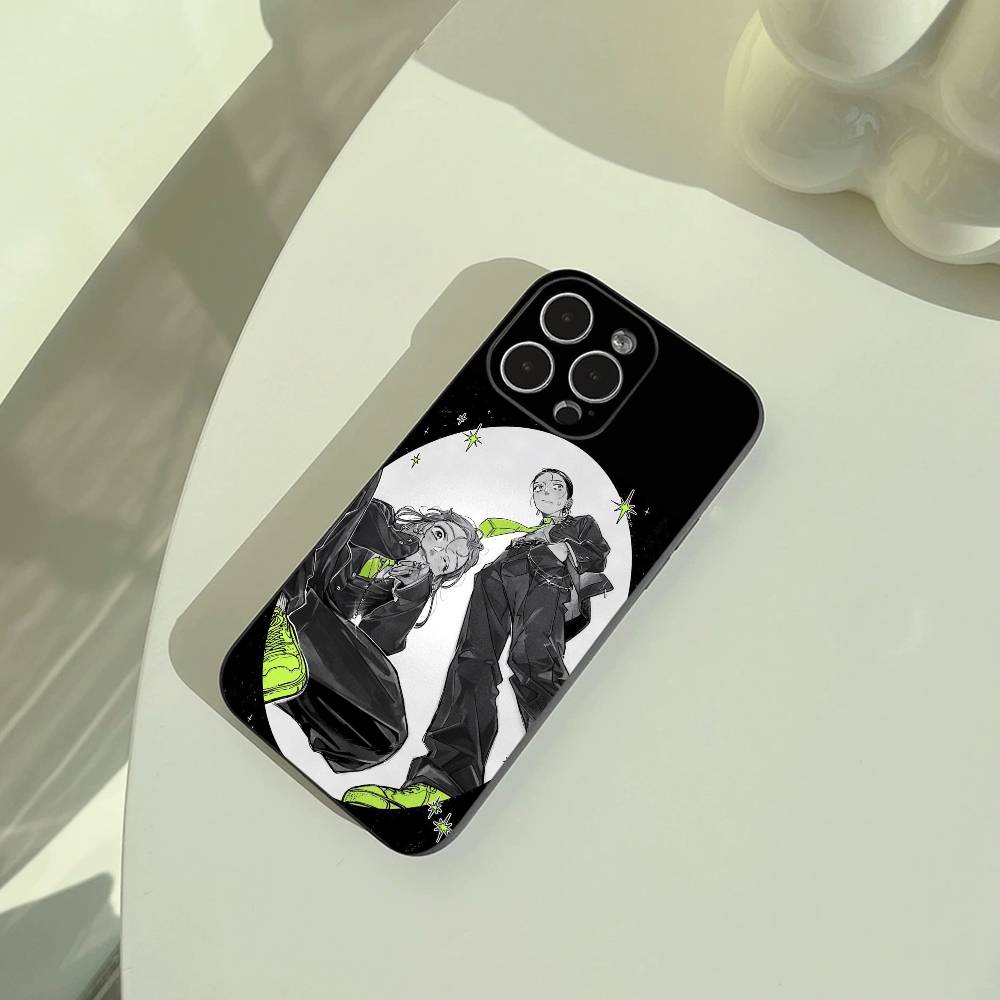 Ая Осава Мицуки Кога МицуАя Чехол для телефона для iPhone 17,16,15,14,13,12,11 Pro Max, Легкий и практичный Мягкий черный чехол