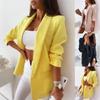 2021 Autumn European & American Solid Color Long-Sleeve Blazer for Women