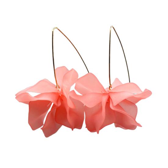 1 пара сережек-крючков, цветочные украшения в стиле бохо, преувеличенные серьги-лепестки ручной работы, свадебные