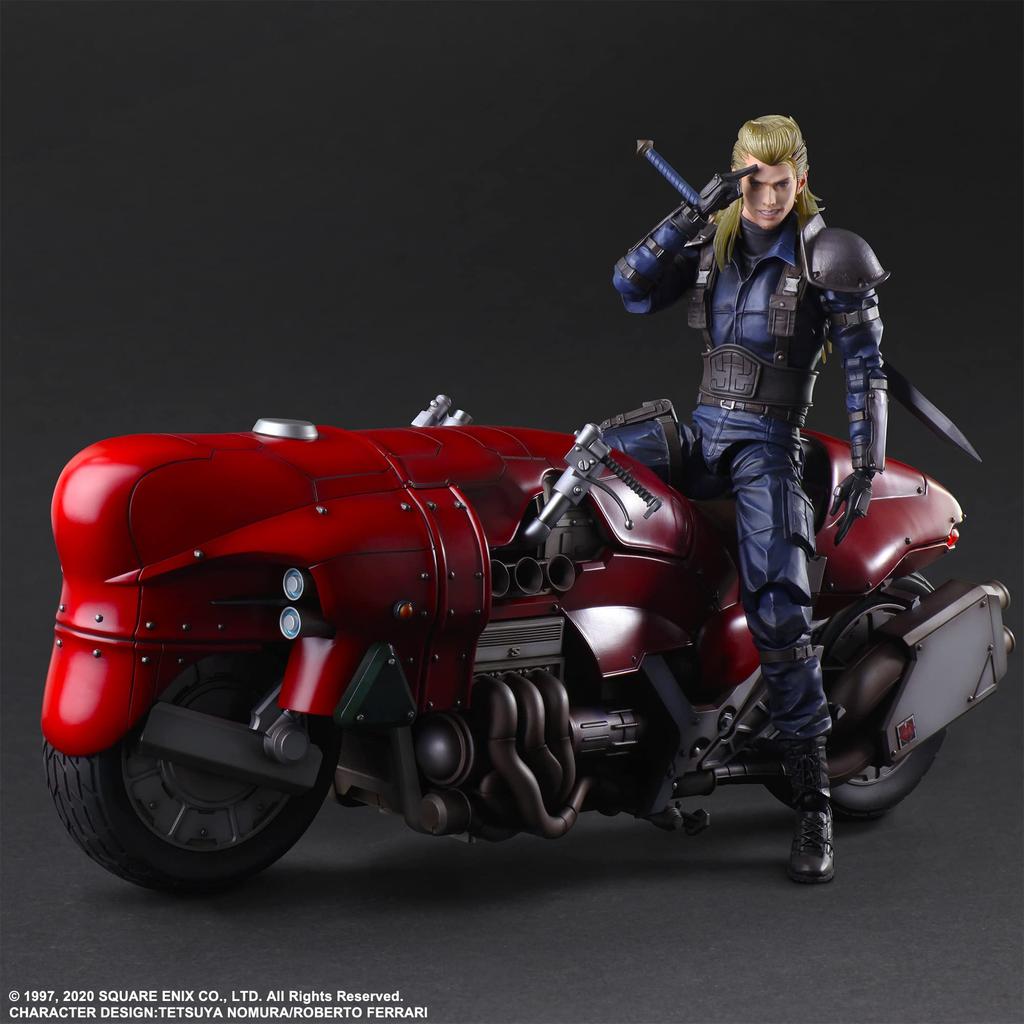 Final Fantasy VII Remake PLAY ARTS Kai Roche Bike SET ПВХ окрашенная подвижная фигурка и
