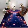 Night View Carpet Cartoon Living Room Bedroom Kitchen Sofa Table Balcony Rug Non-slip Washable Mat Exquisite Ornaments