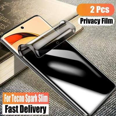 2 шт. Tecno Spark Slim 4G Мягкая гидрогелевая защитная пленка для экрана с защитой от подглядывания Для Tecno Camon 40 30s Pro 4G 5G Anti-spy Flim