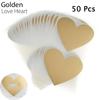 Love Heart Shape Scratch Card Sticker Scratch Coating Stickers Multifunctional Labels Self-adhesive