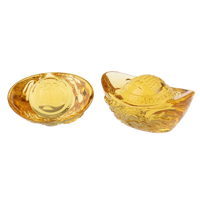 Китайский фэн-шуй Юань Бао Узор с драконом Слиток Счастливое благословение Домашний орнамент