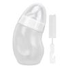 180ml Pet Feeding Bottle Crooked Head Pet Feeding Nipple Bottle for Baby Cats Dogs White