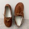 New strap shoes handmade single shoes flat comfortable shoes soft leather soft sole beanie shoes