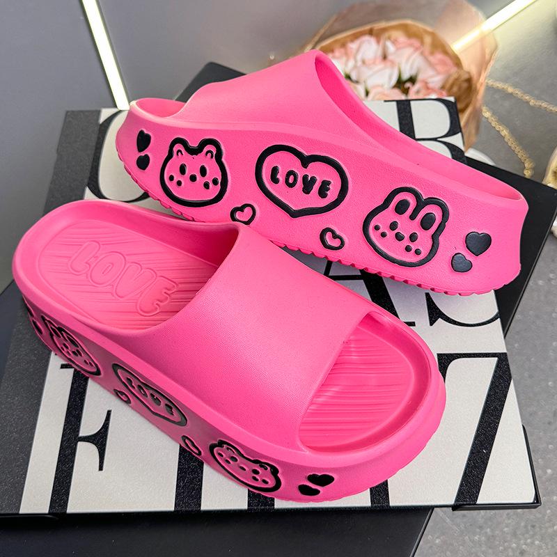 Женские тапочки из ЭВА на толстой подошве — милые, увеличивающие рост летние пляжные шлепанцы