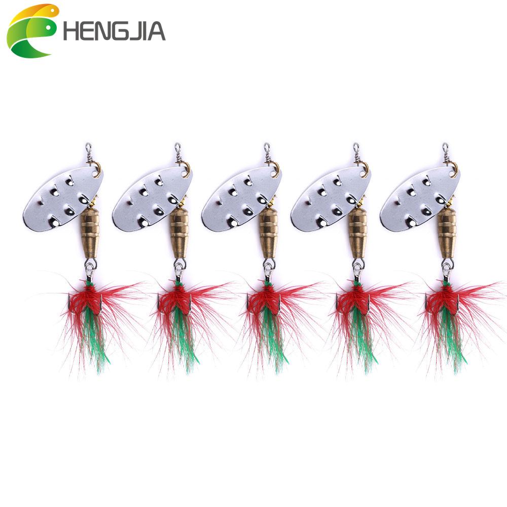 5 шт. HENGJIA 6,4 см 6,8 г металлические рыболовные ложки, приманка для форели, окуня, щуки, рыболовные приманки
