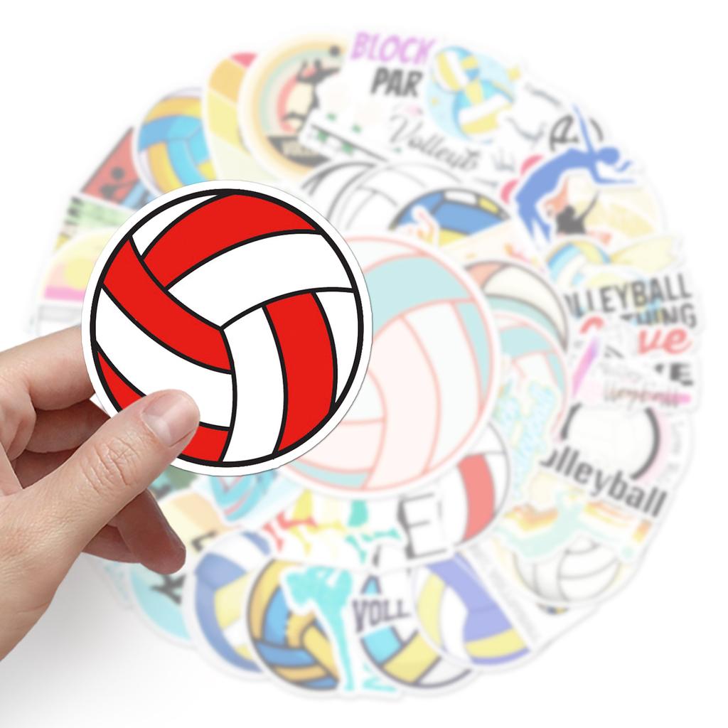 50 Volleyball Sports Graffiti Personalized Sports Creative Guka DIY Skateboard Suitcase Stickers Waterproof