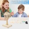 1 Set Handmade Eco-friendly Table Lamp Voice-controlled Fun Science Wood Educational Toy for Kids Accessories