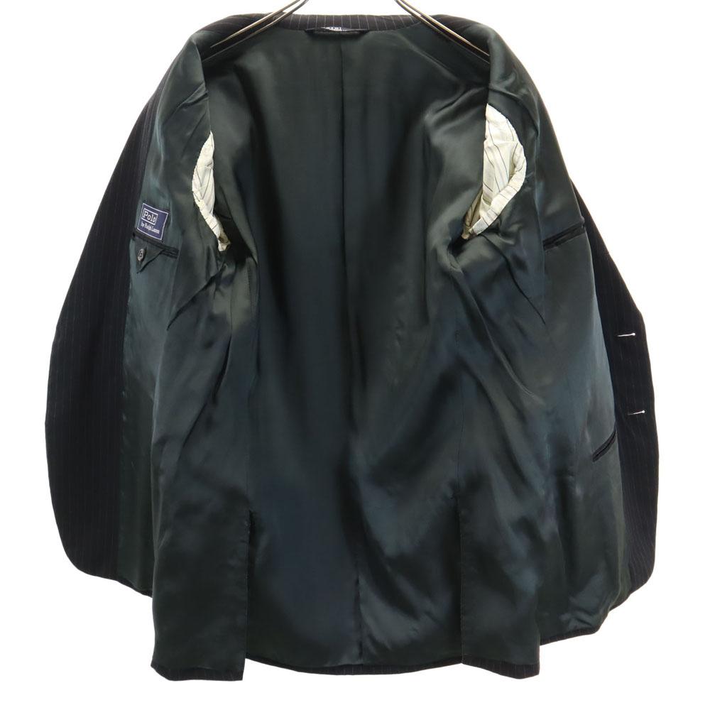 Костюм в полоску Polo by Ralph Lauren Сделано в Испании Комплект 40 Угольно-черный Мужской Б/у