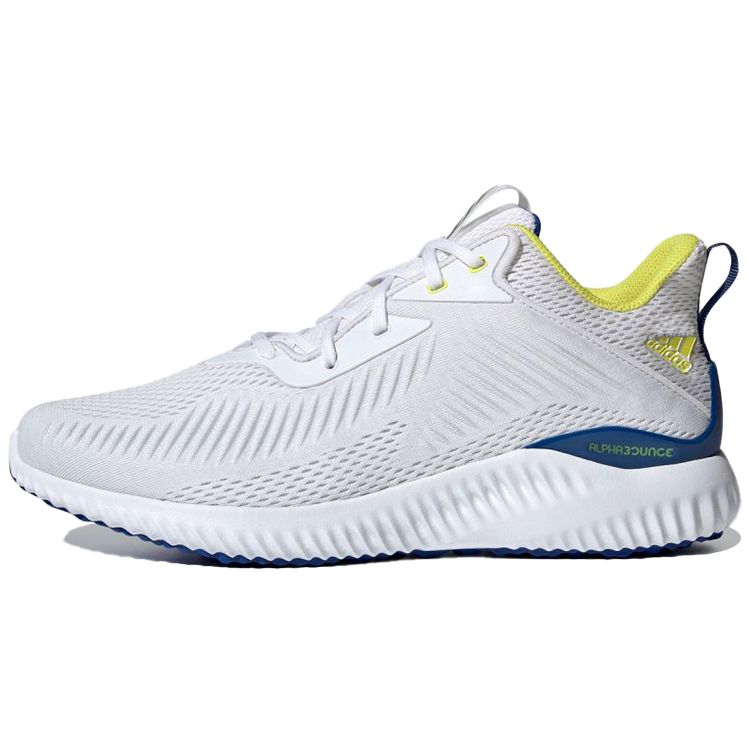 Adidas Alphabounce EK White Royal Yellow Men Sneakers Cloud-White Royal-Blue Shock-Yellow GY5083