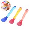 Feeding Tools Feeding Infant Soft Temperature Sensing Spoon Fork Toddler Flatware Silicone Spoon