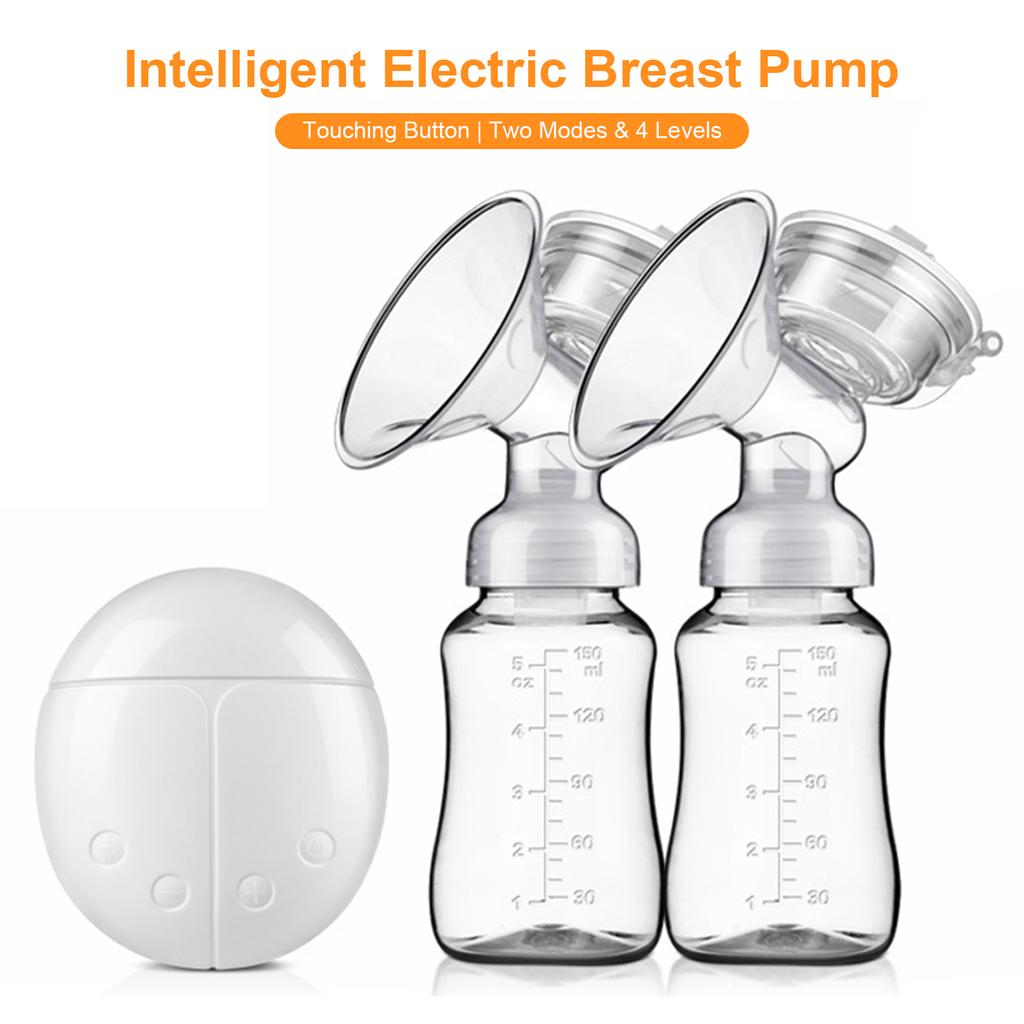 Electric Double Breast-Pump Portable Ultra Low Noise Anti-Reflux Comfortable Pumping Breastfeeding