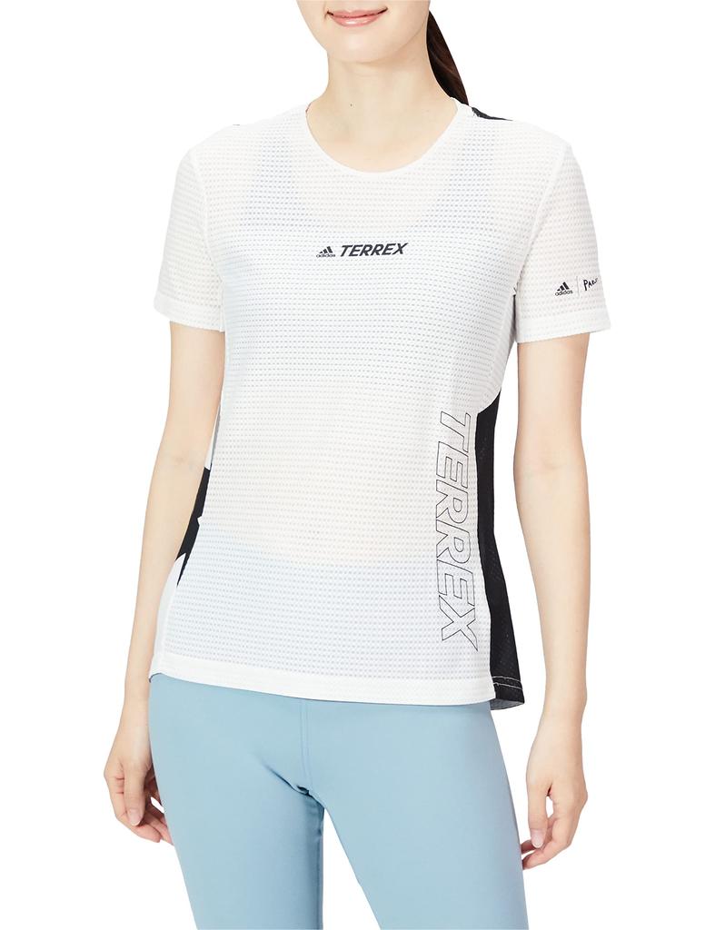 adidas Женская футболка с коротким рукавом Terrex Parley Agravic TR Pro 22403 Белая/Черная (GL1211)