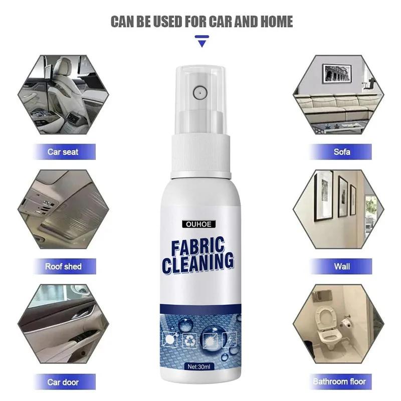 100 мл чистящее средство для салона автомобиля, тканая ткань для фланца автомобильного сиденья, безводный сильный чистящий спрей, средство для чистки ковров