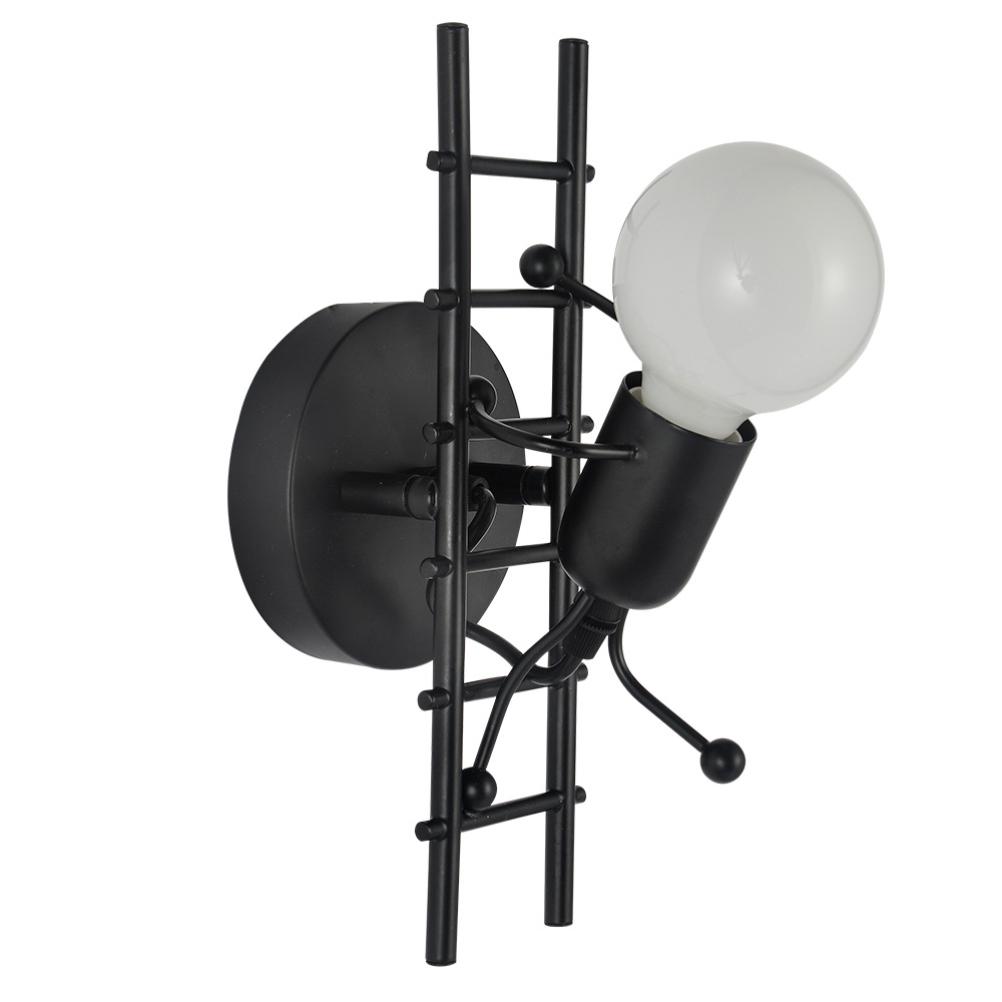 Creative Humanoid Indoor LED Wall Lamp Modern Wall Lamp Art Decoration Wall Lamp E27 for Bedroom