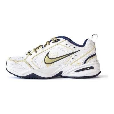 Air Monarch 4 Износостойкие Нескользящие Низкие Массивные Кроссовки Унисекс Желтый Белый 415445-102(Команда354-)