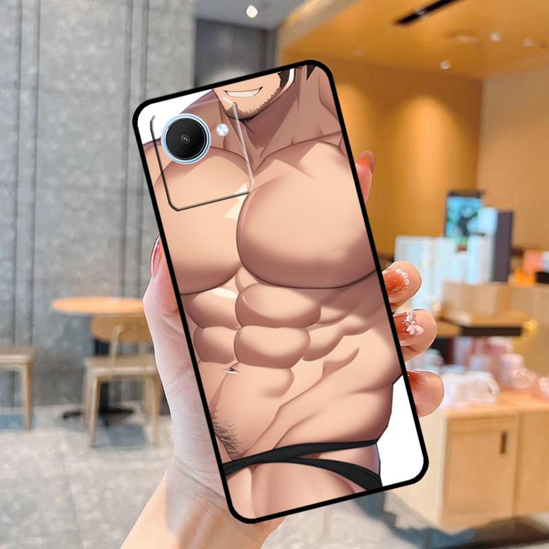 Чехол для сексуального мускулистого мужчины Himbo для Realme C55 C33 C31 C35 C30 C11 C15 C25s C21Y GT Neo 5 3T 2T 8 9 10 11 Pro Plus