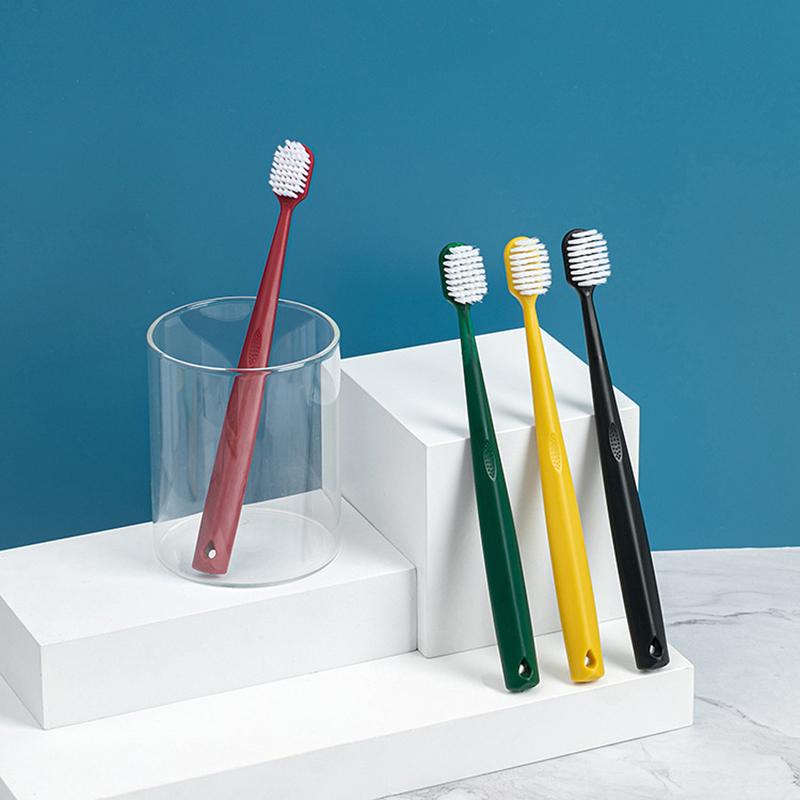 5 шт. высококачественная зубная щетка Dubai Soft Bristle Macaron, индивидуальная упаковка, бамбуковый уголь, взрослая широкая зубная щетка с мягкой щетиной