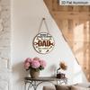2D Flat Father's Day Themed Aluminum Pendants in Various Sizes. Featuring Fun Text and Tool Elements, They Are An Ideal Choice for Home Décor