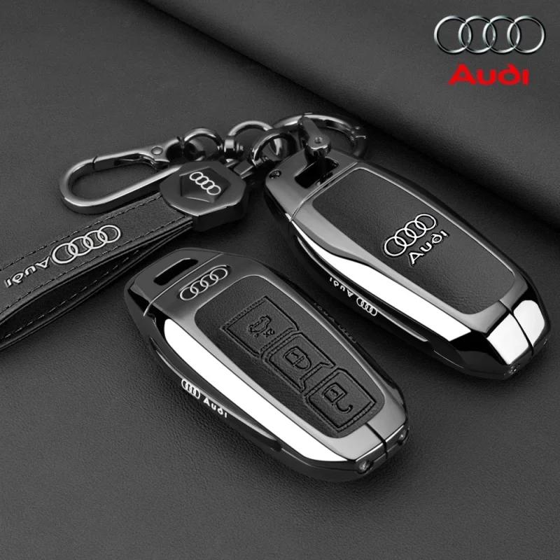 Для Audi 8YДля Audi A3 A5L Q6 A6L A6 A7 Q7 Q3 Q5 Новый 2025 Аксессуары Сплав Цинка Чехол-Крышка Оболочка Держатель Защита Брелока Умного Пульта Автомобиля