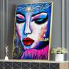 Abstract Canvas Prints Woman Portrait Oil Painting Art On Fabric Giclee Home Decor Portrait Poster Picture for Living Room No Frame