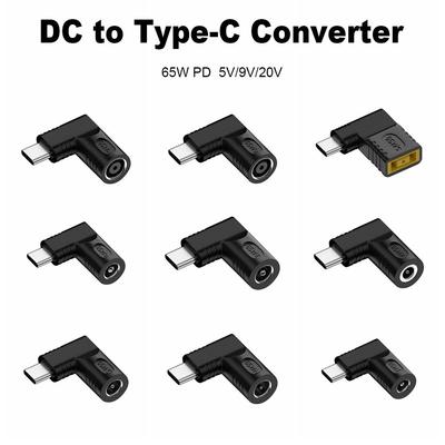 5v 9v 12v USB C разъем PD 65W адаптер питания преобразователь DC в Type C