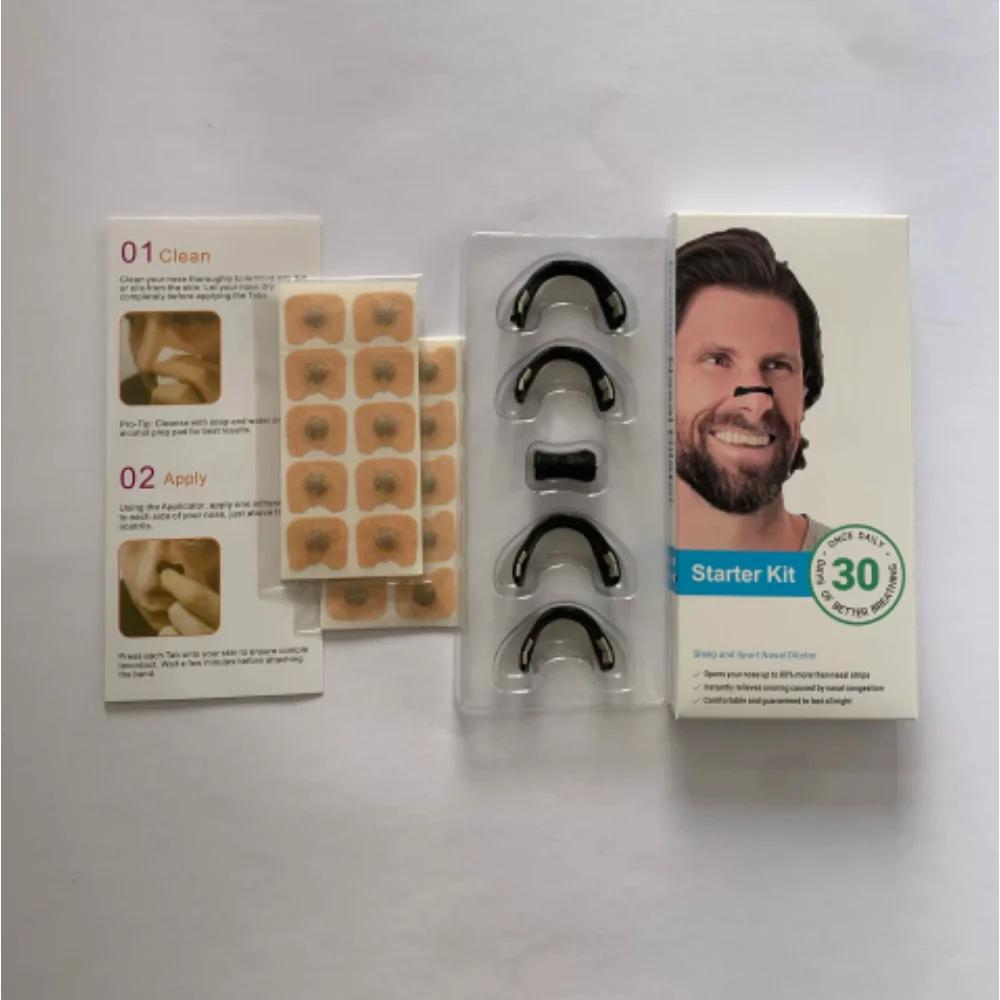 30 Пар Магнитных Носовых Пластырей Расширители Носового Дыхания Наборы Увеличивают Поступление Воздуха Улучшают Сон Уменьшают Храп для Ночного Времени