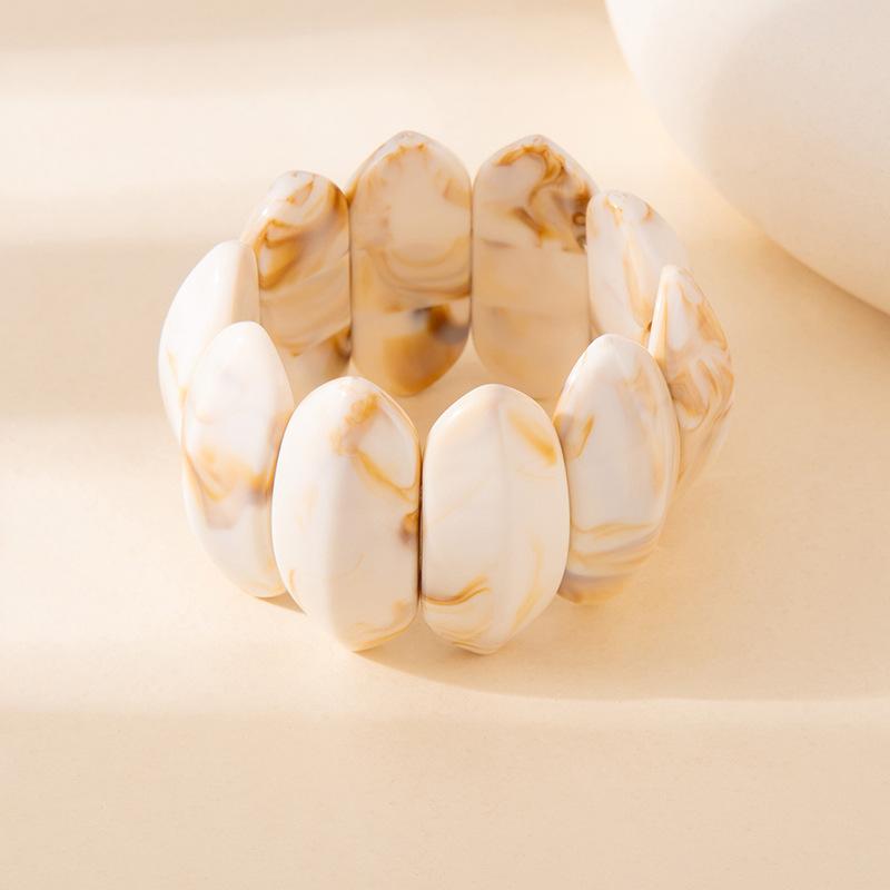 Персонализированный эластичный браслет с бусинами, плетеный, нишевого цвета, размытый акриловый браслет, браслет в стиле 'wind'