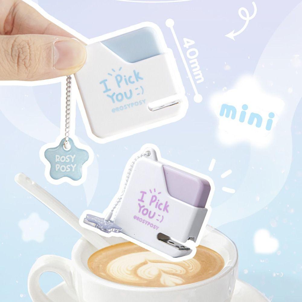 Color Stapler Mini Portable Bookbinding Machine Creative Manual Binding Tool Binding Supplies