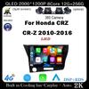 Android 14 для Honda CRZ CR-Z 2010-2016 Автомобильный Радио Стерео Мультимедиа Видео Плеер GPS Навигация Carplay Android Auto