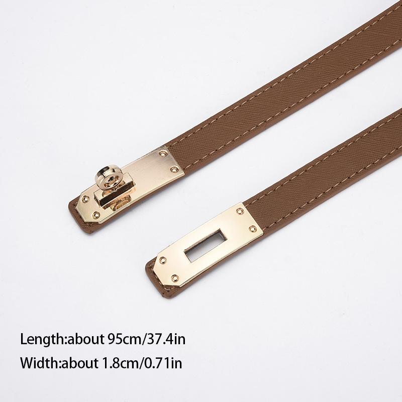 Ремень из искусственной кожи тонкий, женские повседневные аксессуары, регулируемый