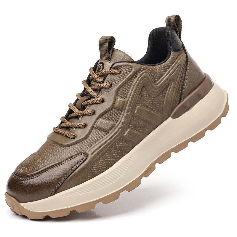 Мужская обувь модный бренд кожаные папины кроссовки мужские на платформе спортивные ретро мужские одинарные туфли