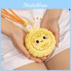 Cute Cartoon Multi Color Smiling Mooncake Plush Pendant Keychain For Decor Bag