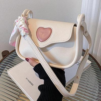 Косая сумка через плечо Женская сумка Fashion Love Retro Седельная сумка Нишевая сумка через плечо